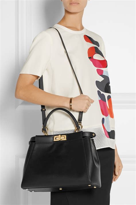 fendi peekaboo black medium